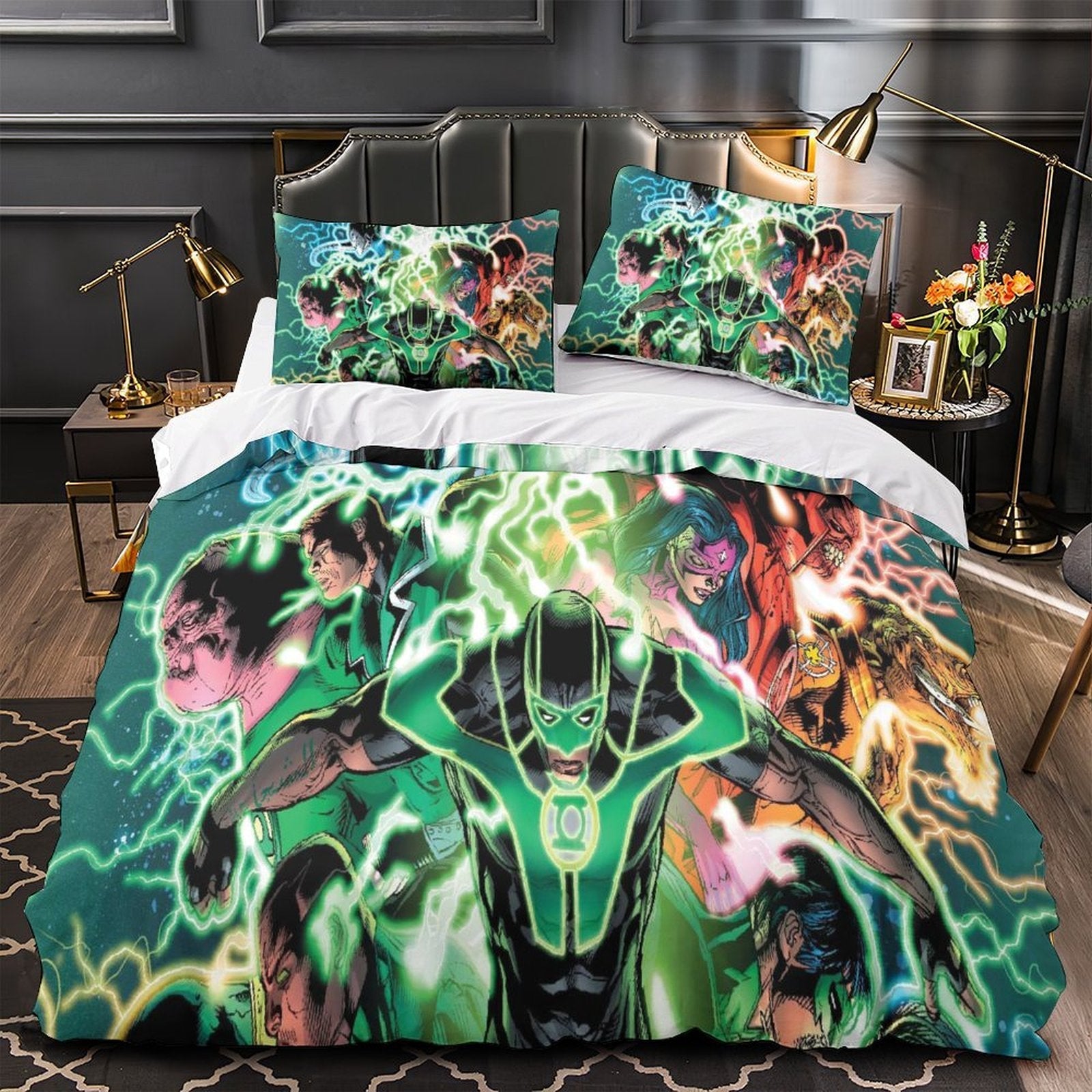 Green Lantern Duvet Cover Bedding Set Without Filler