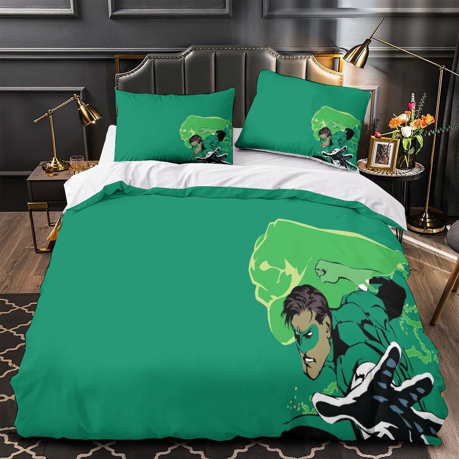 Green Lantern Duvet Cover Bedding Set Without Filler