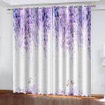 Green Plants Curtains Blackout Window Treatments Drapes for Room Decoration