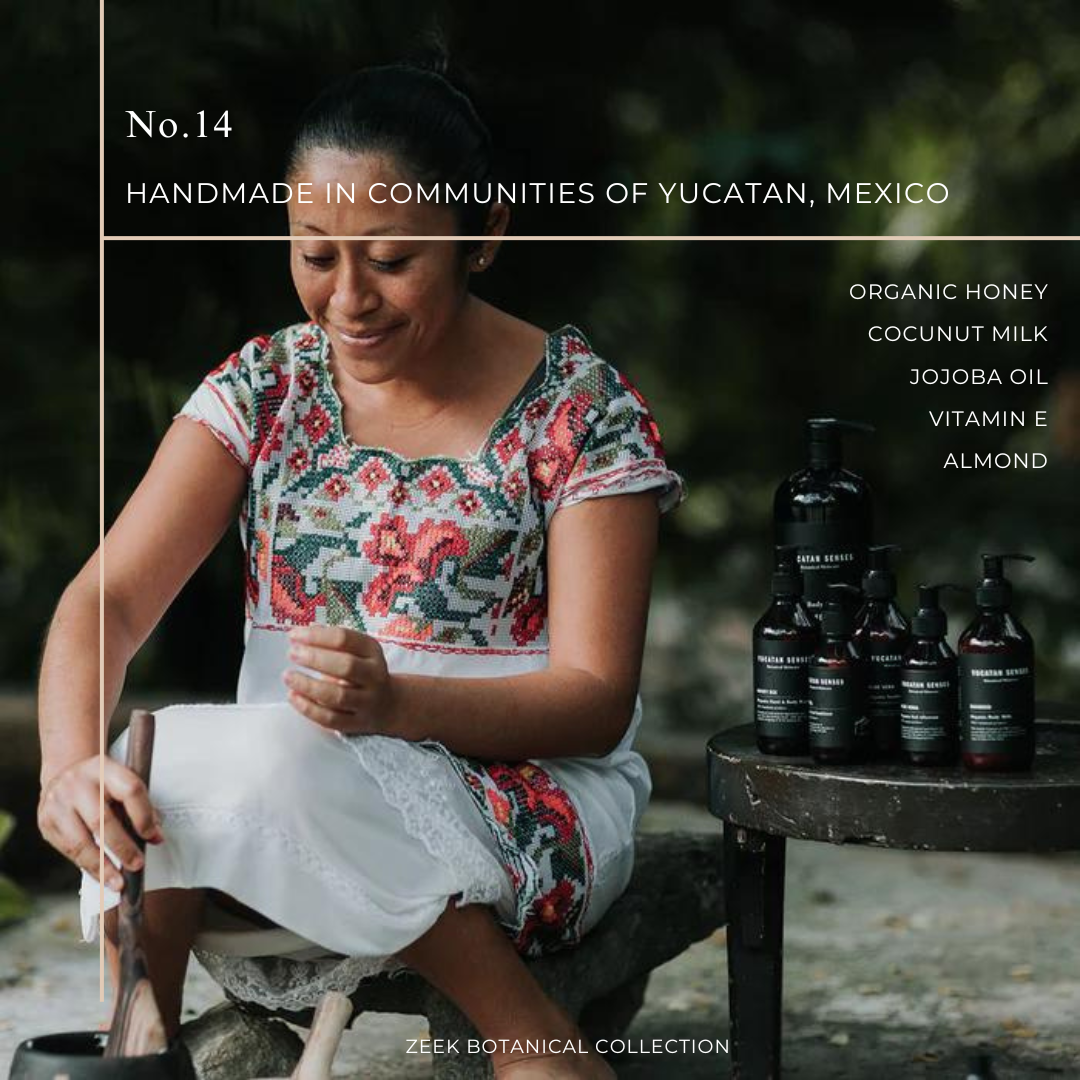 ZEEK MAYAN BEE ORGANIC HONEY SET: SHAMPOO, CONDITIONER, & BODY WASH  / 8 OZ BOTTLES