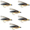 Gray Ghost Classic Streamer Flies - Set of 6 - Hook Size 4