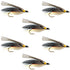 Gray Ghost Classic Streamer Flies - Set of 6 - Hook Size 4