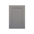 36 Inch Grey Shaker Single Sink Bathroom Vanity with Drawers on the Right