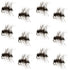 Griffiths Gnat Midge Trout Dry Fly Fishing Flies - 1 Dozen Flies Size 20