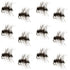 Griffiths Gnat Midge Trout Dry Fly Fishing Flies - 1 Dozen Flies Size 18