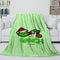 Grinch Blanket Pattern Flannel Throw Kids Room Decoration