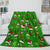 Grinch Blanket Pattern Flannel Throw Kids Room Decoration