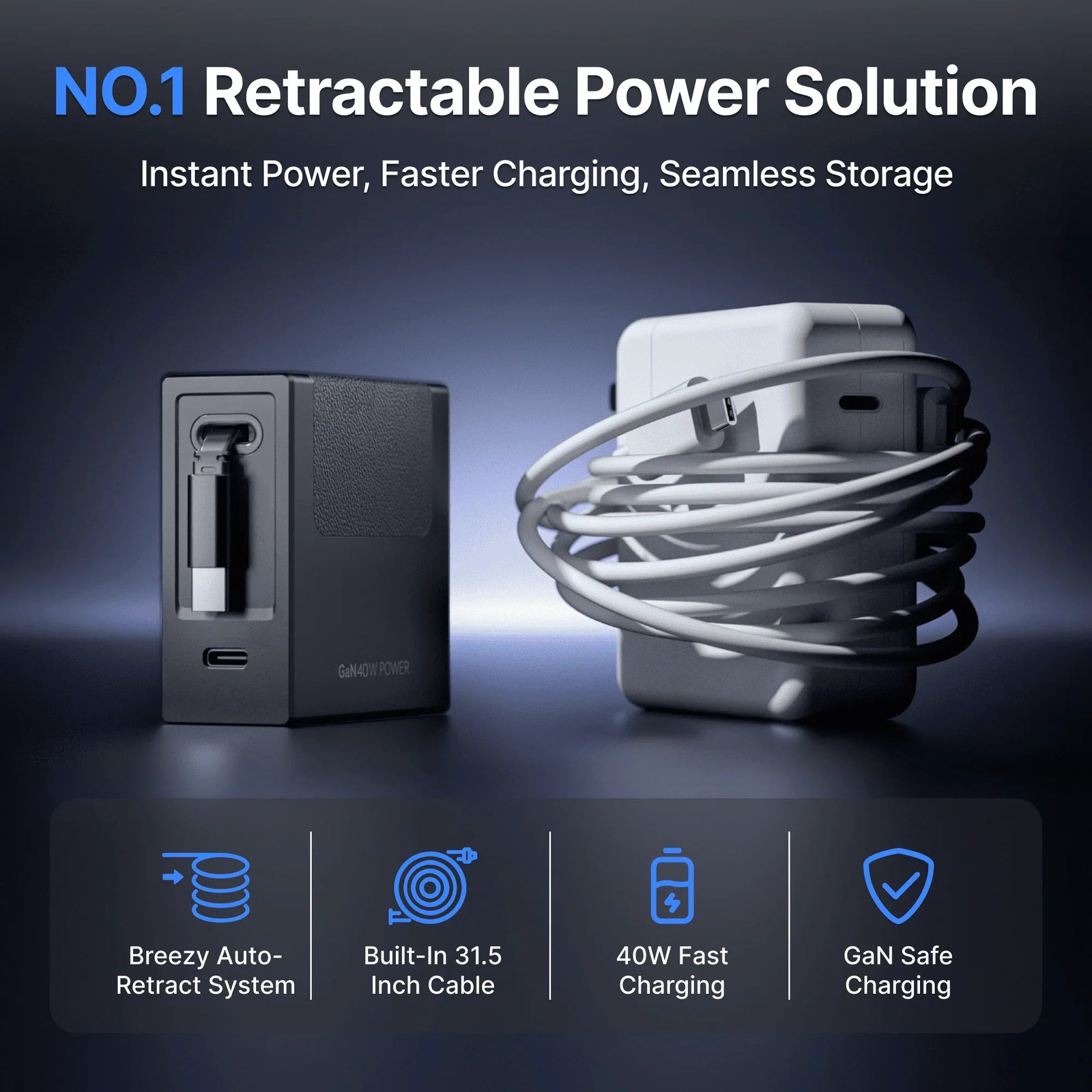 Gitryin Retractable Charger for 3C Devices
