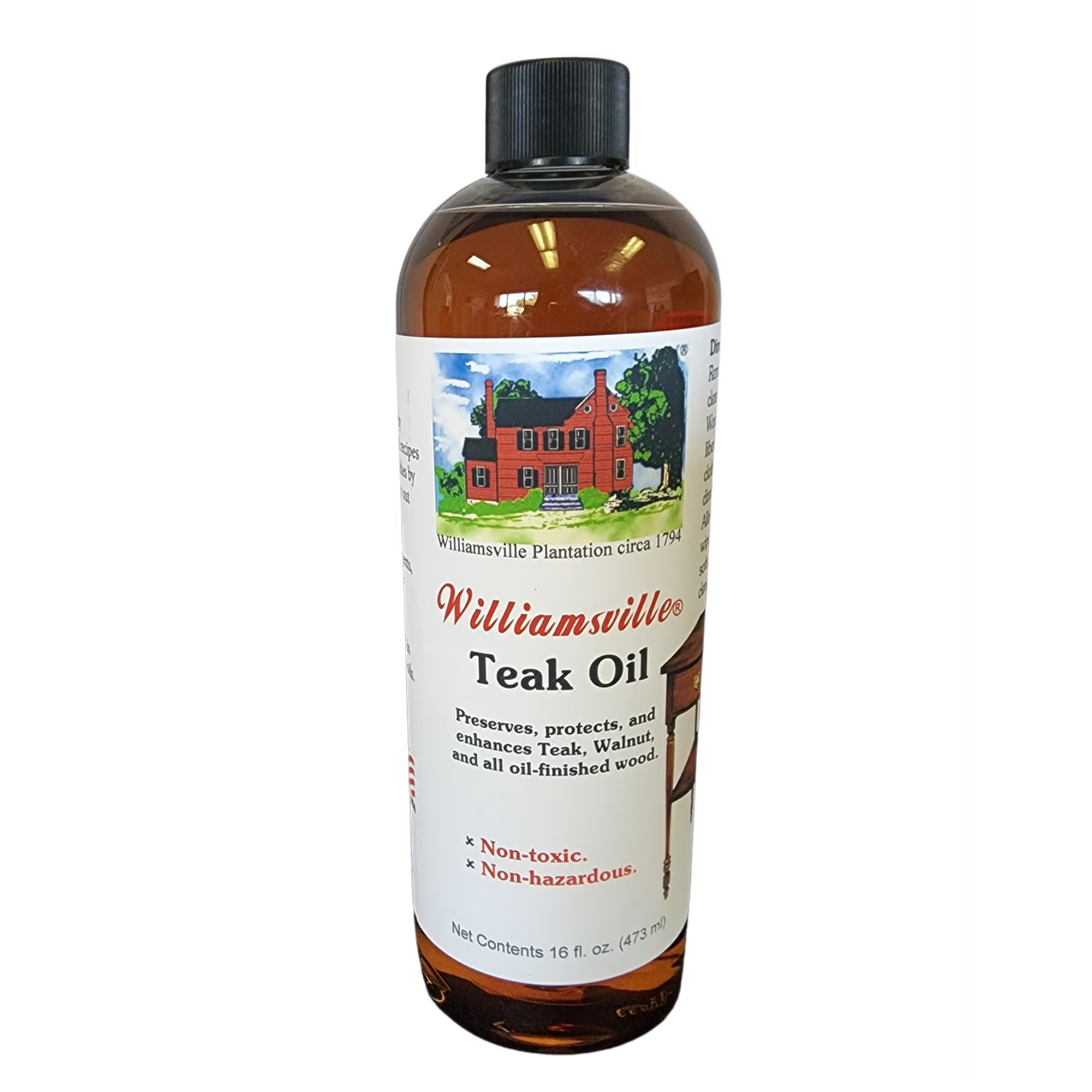 H. F. Staples: Williamsville® Teak Oil 16 oz. - Case of 9 Bottles