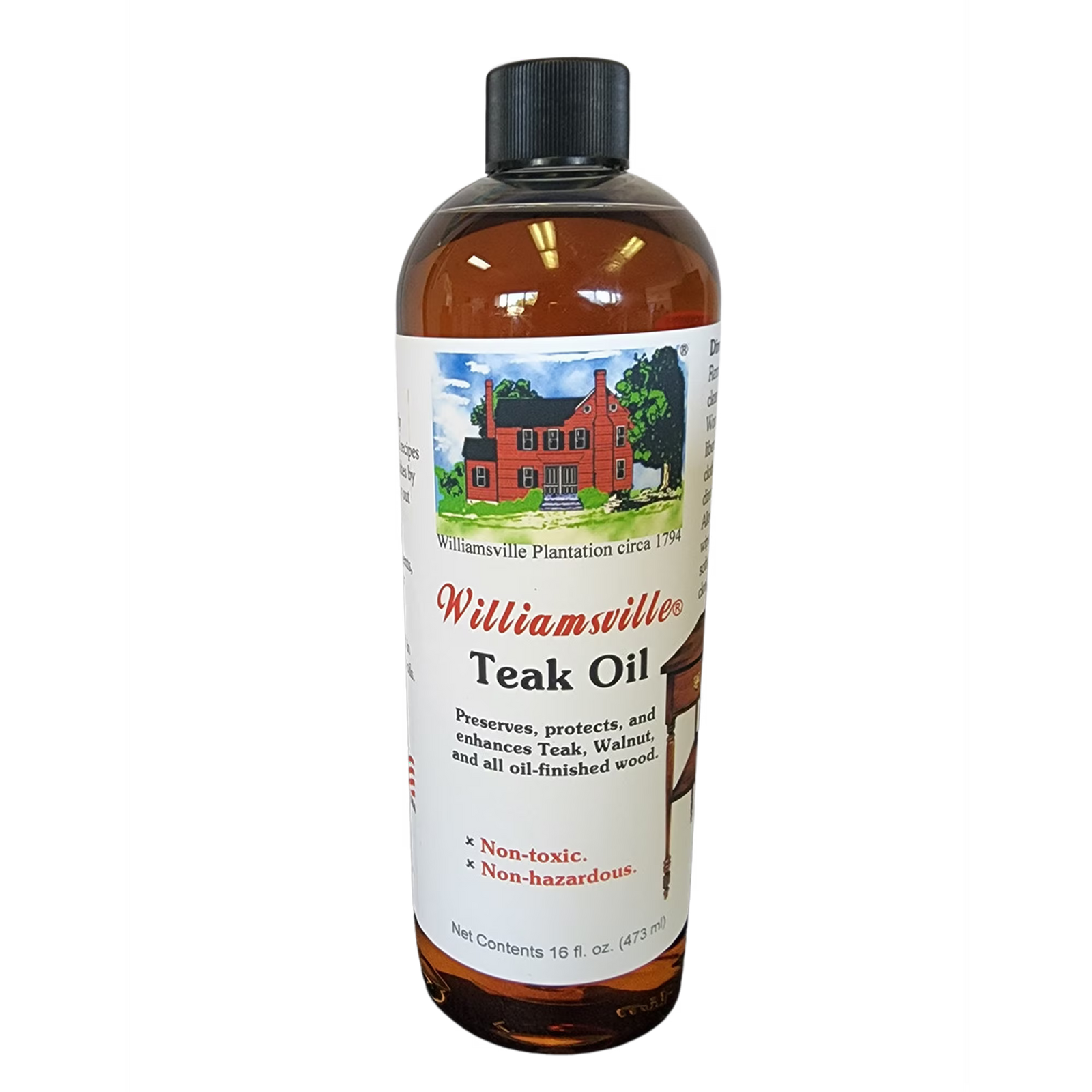 H. F. Staples: Williamsville® Teak Oil 16 oz. - Case of 9 Bottles