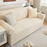 3D Baroque Floral Stretch Sofa Cover Elastic Polar Fleece Couch Slipcover with Straps