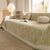 Lace Trim Pom Pom Tassel Edge Slipcover, Durable Furniture Cover for Pets Couch Sofa