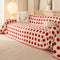 Chenille Polka Dot Sofa Cover Throw, Soft Thick Couch Cover Blanket Furniture Covers