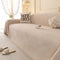 Embossed Leaf Pattern Couch Cover Throw Blanket, Japandi Furniture Cover Protector
