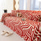 Plush Sherpa Sofa Throw Cover for Sectional, Jacquard Wave Throw Furniture Protector