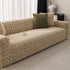3D Jacquard Geometric Sofa Cover, High Stretch Soft Polar Fleece Slipcover for Couch