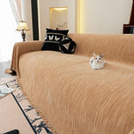Washable Textured Sofa Cover Throw for Pets, Dogs Furniture Protector with Tassels