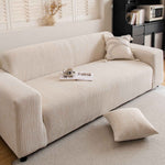 Spandex Jacquard Sofa Cover, High Stretch Crinkle Textured Couch Slipcover KAS Washable