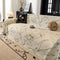 Large Floral Sofa Cover Throw Blanket, Plush Jacquard Non-Shedding Couch Cover for Pets