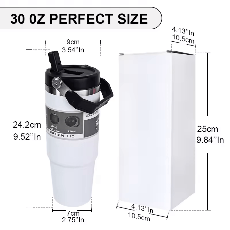 Tumbler with Flip up Straw  30 oz