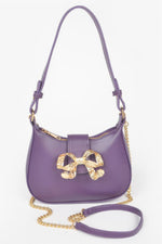 HANDBAG NOLITA Vegan Leather Small Hobo Metal Ribbon – BYMANYC ® New York