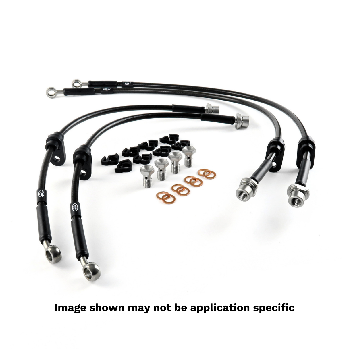 HEL Performance Brake Lines for Volkswagen Polo MK3 1.0 Rear Drums 2000-2002, Stainless Steel Braided