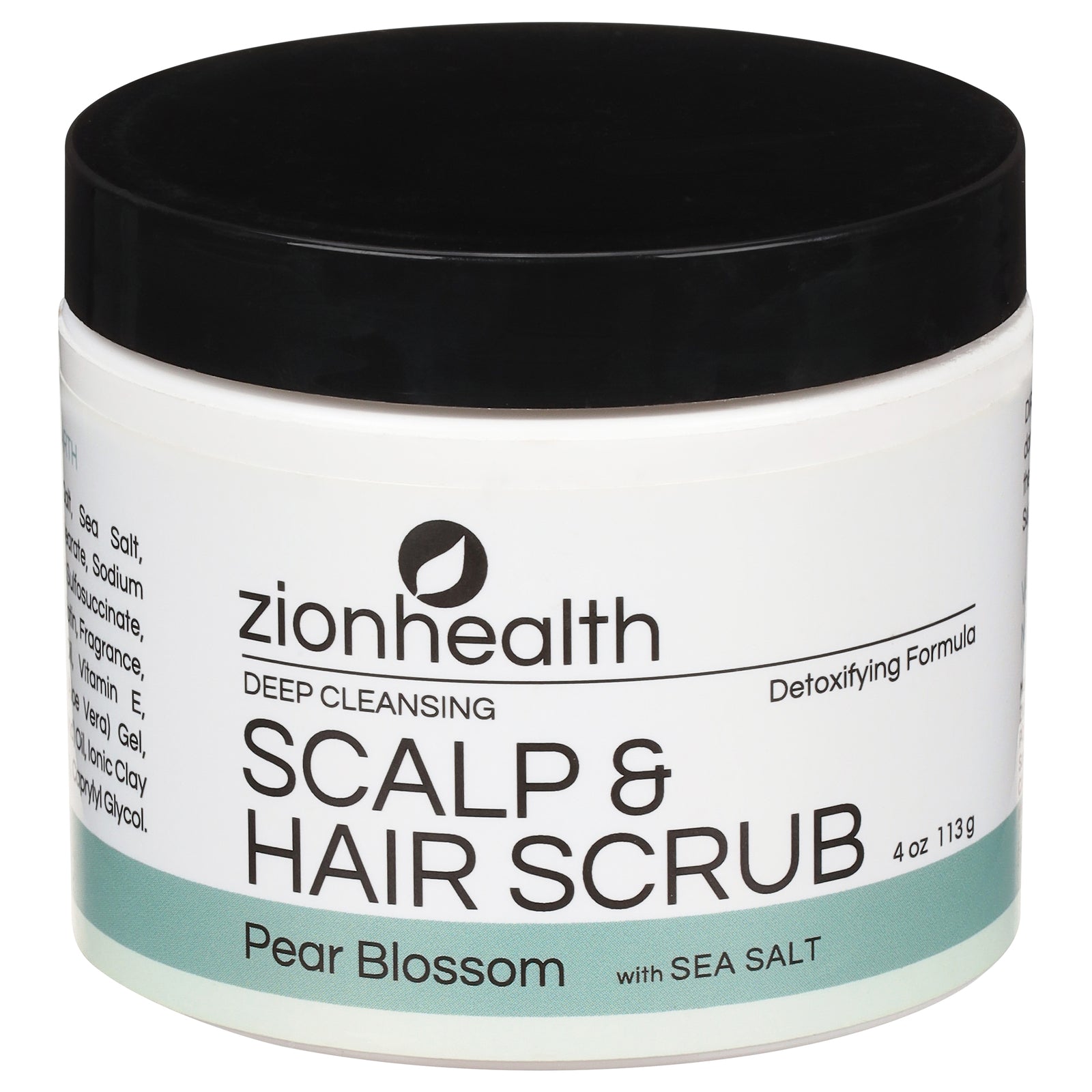 Zion Health Deep Hair Scrub Pear Blossom - 4 Oz
