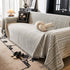 Herringbone Chenille Couch Cover Blanket Soft Durable Throw Sofa Protector with Tassel