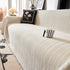 Herringbone Chenille Couch Cover Blanket Soft Durable Throw Sofa Protector with Tassel