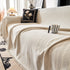 Herringbone Chenille Couch Cover Blanket Soft Durable Throw Sofa Protector with Tassel