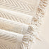 Herringbone Chenille Couch Cover Blanket Soft Durable Throw Sofa Protector with Tassel