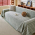 Textured Plaid Couch Throw Cover, Modern Decorative Sectional Furniture Covers