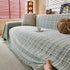 Textured Plaid Couch Throw Cover, Modern Decorative Sectional Furniture Covers