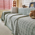 Textured Plaid Couch Throw Cover, Modern Decorative Sectional Furniture Covers