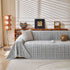 Textured Plaid Couch Throw Cover, Modern Decorative Sectional Furniture Covers