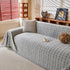 Textured Plaid Couch Throw Cover, Modern Decorative Sectional Furniture Covers