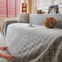 Textured Plaid Couch Throw Cover, Modern Decorative Sectional Furniture Covers