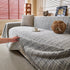 Textured Plaid Couch Throw Cover, Modern Decorative Sectional Furniture Covers