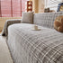 Textured Plaid Couch Throw Cover, Modern Decorative Sectional Furniture Covers