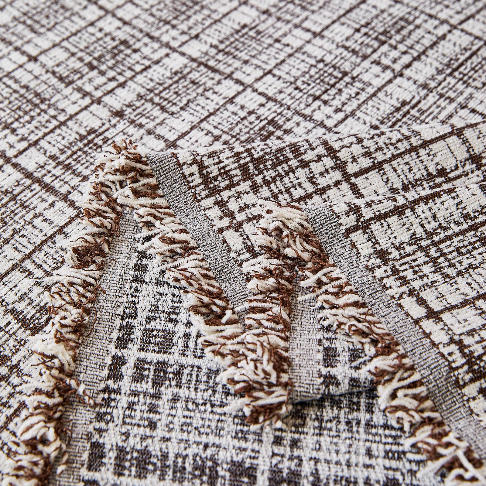 Textured Plaid Couch Throw Cover, Modern Decorative Sectional Furniture Covers