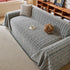 Textured Plaid Couch Throw Cover, Modern Decorative Sectional Furniture Covers