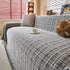 Textured Plaid Couch Throw Cover, Modern Decorative Sectional Furniture Covers