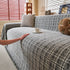 Textured Plaid Couch Throw Cover, Modern Decorative Sectional Furniture Covers