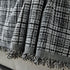 Textured Plaid Couch Throw Cover, Modern Decorative Sectional Furniture Covers