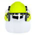 Cap-Style Hard Hat Kit with Lime Mountable Earmuffs and Hi-Transparency Face Shield