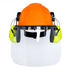 Cap-Style Hard Hat Kit with Lime Mountable Earmuffs and Hi-Transparency Face Shield