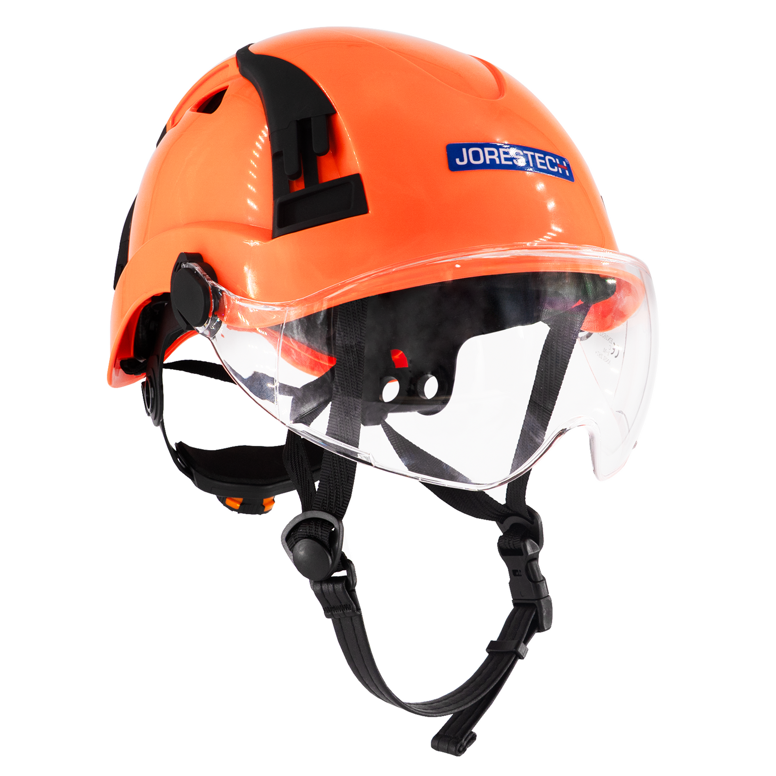 Type 2 Class C Safety Vented ABS Helmet with Eye Visor Shield