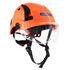 Type 2 Class C Safety Vented ABS Helmet with Eye Visor Shield
