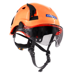 Type 2 Class C Safety Vented ABS Helmet with Eye Visor Shield