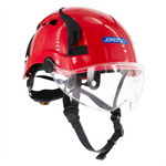 Type 2 Class C Safety Vented ABS Helmet with Eye Visor Shield